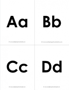 Printable Alphabet Flashcards - Uppercase and Lowercase Letters Flashcards