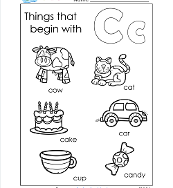 things begin worksheets alphabet printables