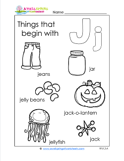 Things That Start With J For Kids