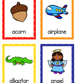 Things That Start With A To Z Cards A Wellspring Of Worksheets