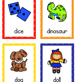 Things that Start with D Cards - Alphabet Printables