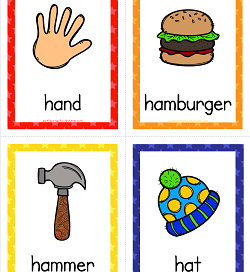 Things that Start with H Cards - Alphabet Printables