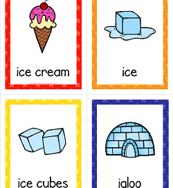 Things that Start with I Cards - Alphabet Printables