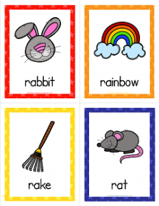 Things that Start with R Cards - Alphabet Printables