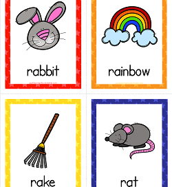 Things that Start with R Cards - Alphabet Printables