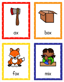 Things that Start with X Cards - Alphabet Printables