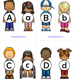 Alphabet Match - Friends | Alphabet Matching