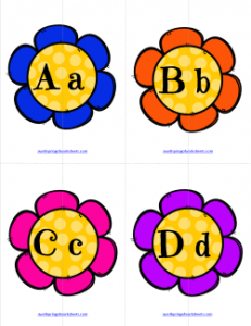 Matching Letters - Flowers | Alphabet Matching