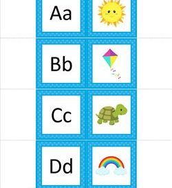 Alphabet Dominoes - Beginning Sounds - Alphabet Games