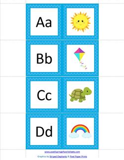 Alphabet Dominoes - Beginning Sounds - Alphabet Games