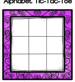 Alphabet Tic-Tac-Toe - Purple - Alphabet Games