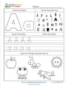 ABC Worksheets - Letter A - Alphabet Worksheets