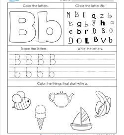 ABC Worksheets - Letter B - Alphabet Worksheets