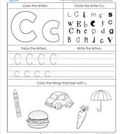 ABC Worksheets - Letter C - Alphabet Worksheets