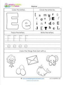 ABC Worksheets - Letter E - Alphabet Worksheets