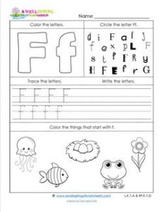 ABC Worksheets - Letter F - Alphabet Worksheets