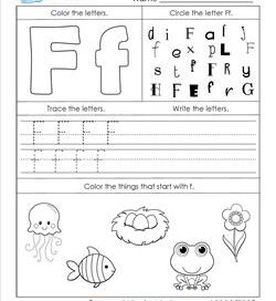 ABC Worksheets - Letter F - Alphabet Worksheets