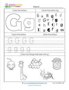 ABC Worksheets - Letter G - Alphabet Worksheets