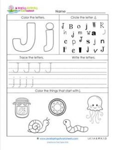 ABC Worksheets - Letter J - Alphabet Worksheets