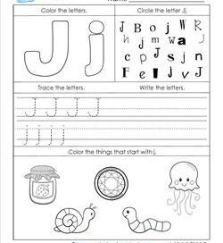 Alphabet Worksheets - Letter Worksheets for Kindergarten