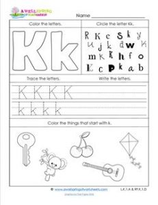 ABC Worksheets - Letter K - Alphabet Worksheets