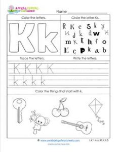 abc worksheets letter k alphabet worksheets a wellspring