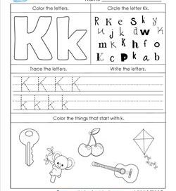 Alphabet Worksheets - Letter Worksheets for Kindergarten