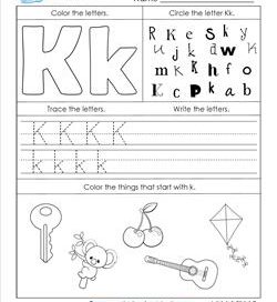 ABC Worksheets - Letter K - Alphabet Worksheets