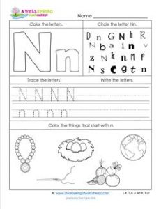 ABC Worksheets - Letter N - Alphabet Worksheets