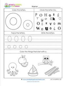 ABC Worksheets - Letter O - Alphabet Worksheets