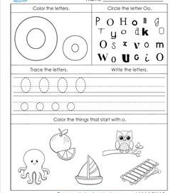 ABC Worksheets - Letter O - Alphabet Worksheets