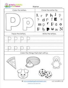 ABC Worksheets - Letter P - Alphabet Worksheets