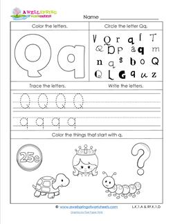 abc worksheets letter q alphabet worksheets a wellspring