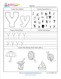 abc worksheets letter y alphabet worksheets a wellspring