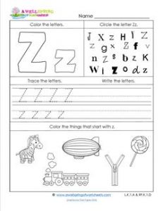 abc worksheets letter z alphabet worksheets a wellspring