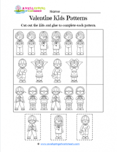 Valentine Kids Patterns - Valentines Printables