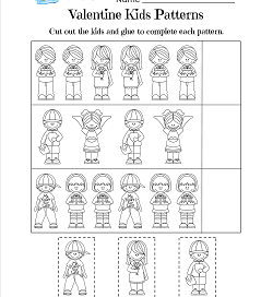 Valentine Kids Patterns - Valentines Printables