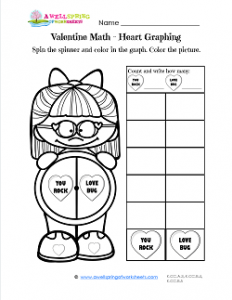 Valentine Math - Heart Graphing - Valentines Day Math