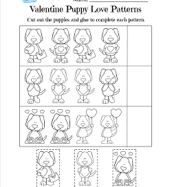 Valentine Puppy Love Patterns - Valentines Printables