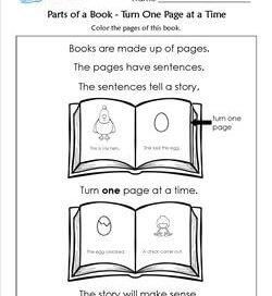 Parts of a Book - Turn One Page