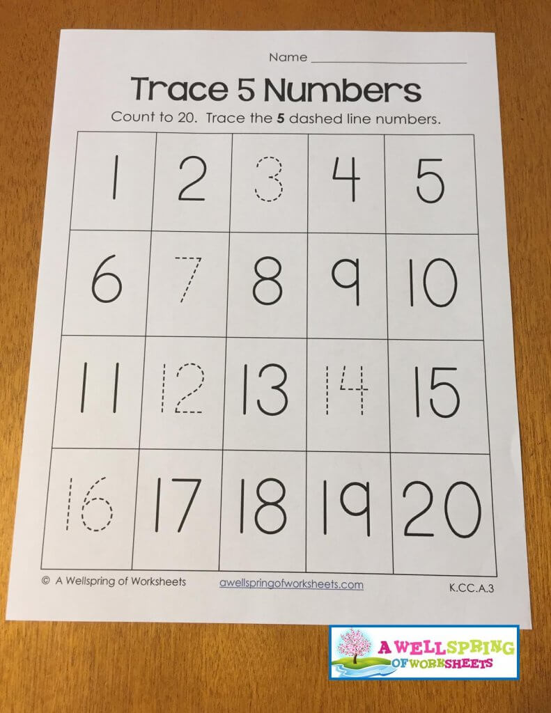 trace 5 numbers