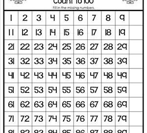 St Patrick's Day Worksheets - Count by 10's - Count to 100