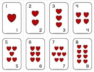 Number Cards 1-20 Deck of Cards - Suits Deck | A Wellspring