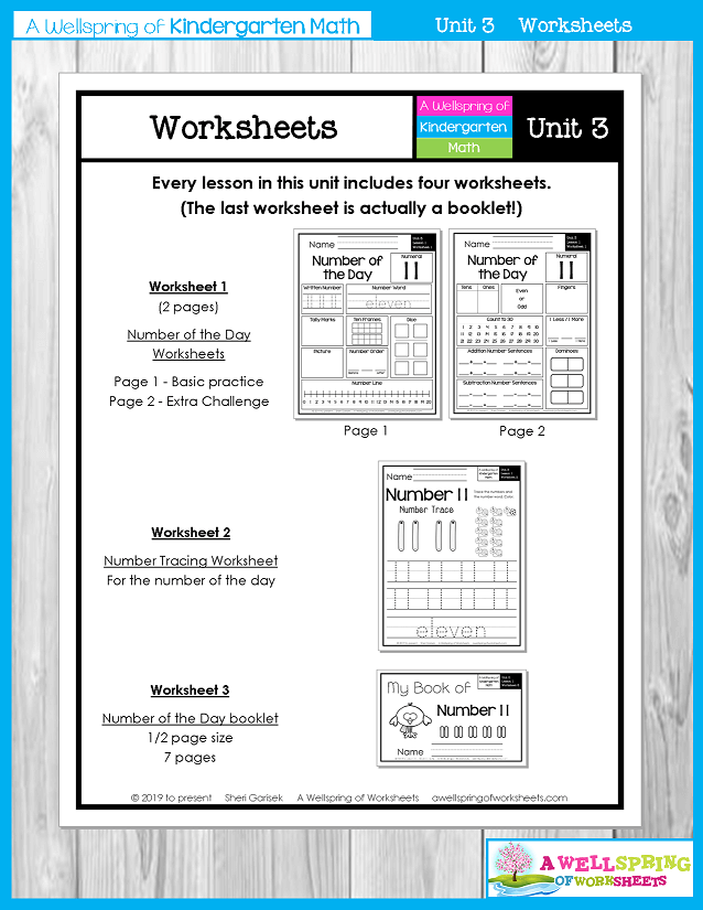 Kindergarten Math Curriculum | Numbers 11-20 | Worksheets
