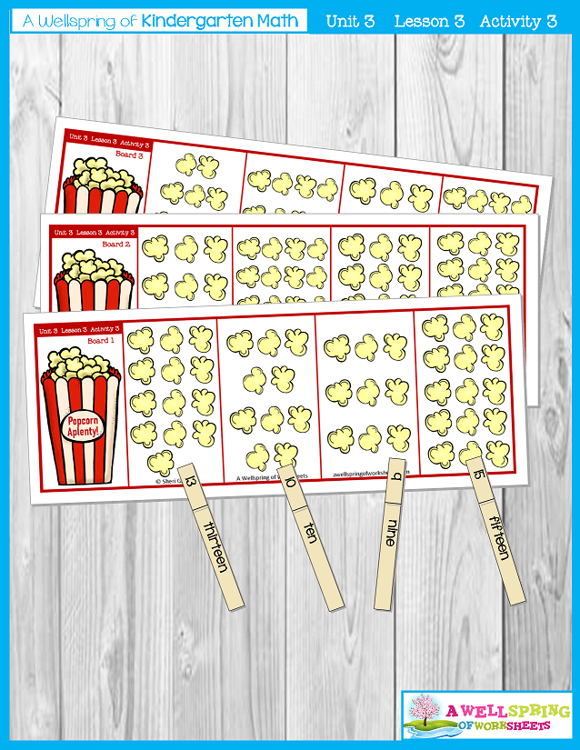 Kindergarten Math Curriculum | Numbers 11-20 | Lesson 3 - Activity 3