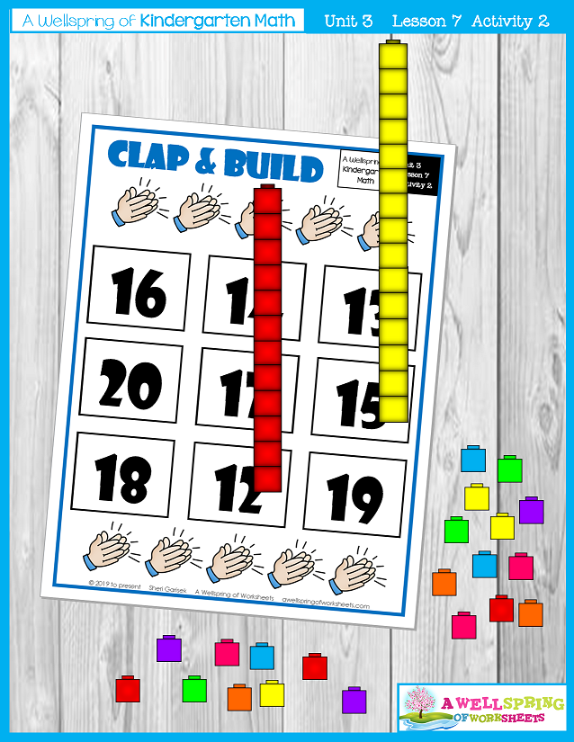 Kindergarten Math Curriculum | Numbers 11-20 | Lesson 7 - Activity 2