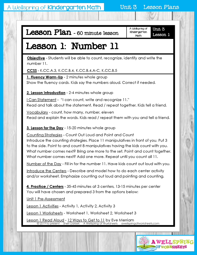Kindergarten Math Curriculum | Numbers 11-20 | Lesson Plans