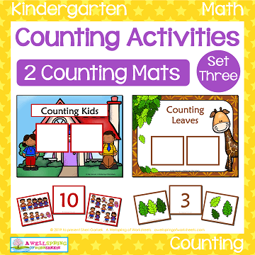 Counting Activities - Counting Mats - Set Three