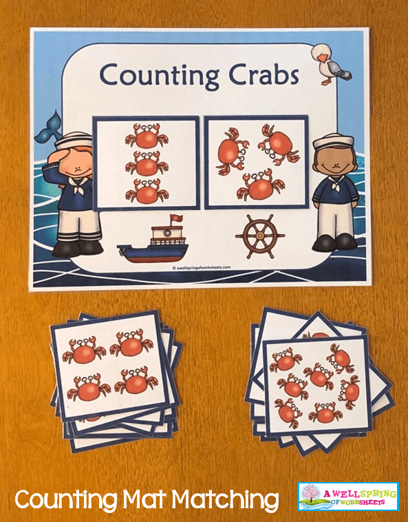 Counting Activities | Counting Mats | Count and Match