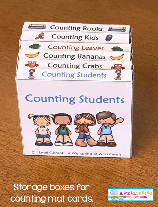 Counting Activities | Counting Mats | Storing the Cards